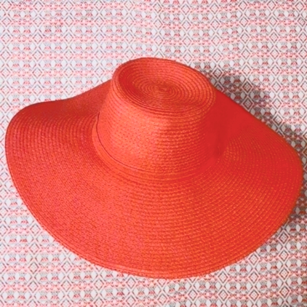 Shade & Shore Floppy Orange Hat